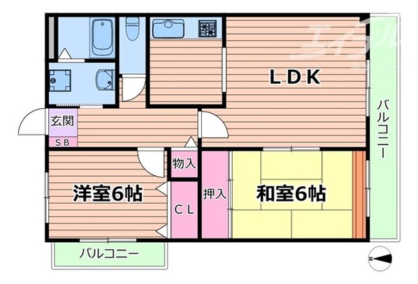 サウス・ステーション公輝の物件間取画像